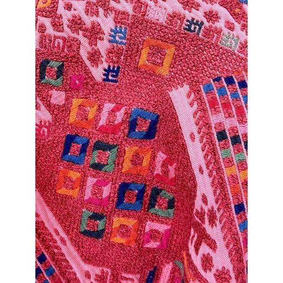 Art to Wear woven cotton top, tapestry at front and back yoke, one size, artsy - Picture 4 of 7